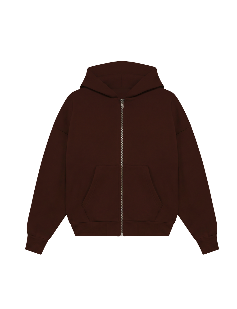 Zip Hoodie Marrón
