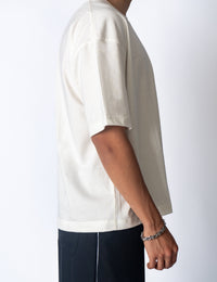 POLO BOXY FIT PERLA