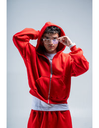Zip Hoodie Rojo