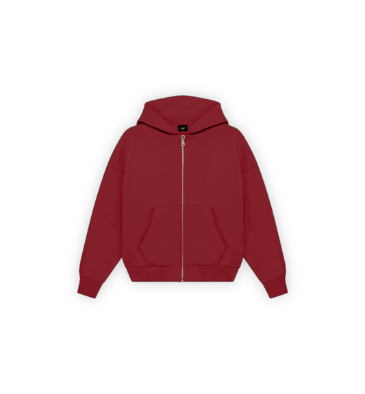 Zip Hoodie Rojo
